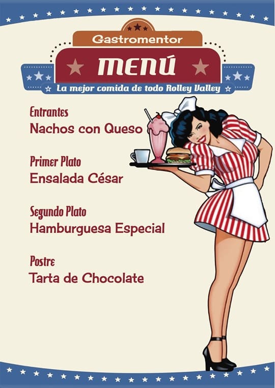 menu Nortamericano Clásico